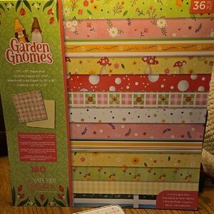 Crafters Companion Nature's Garden, Garden Gnomes Paper Pad NEW